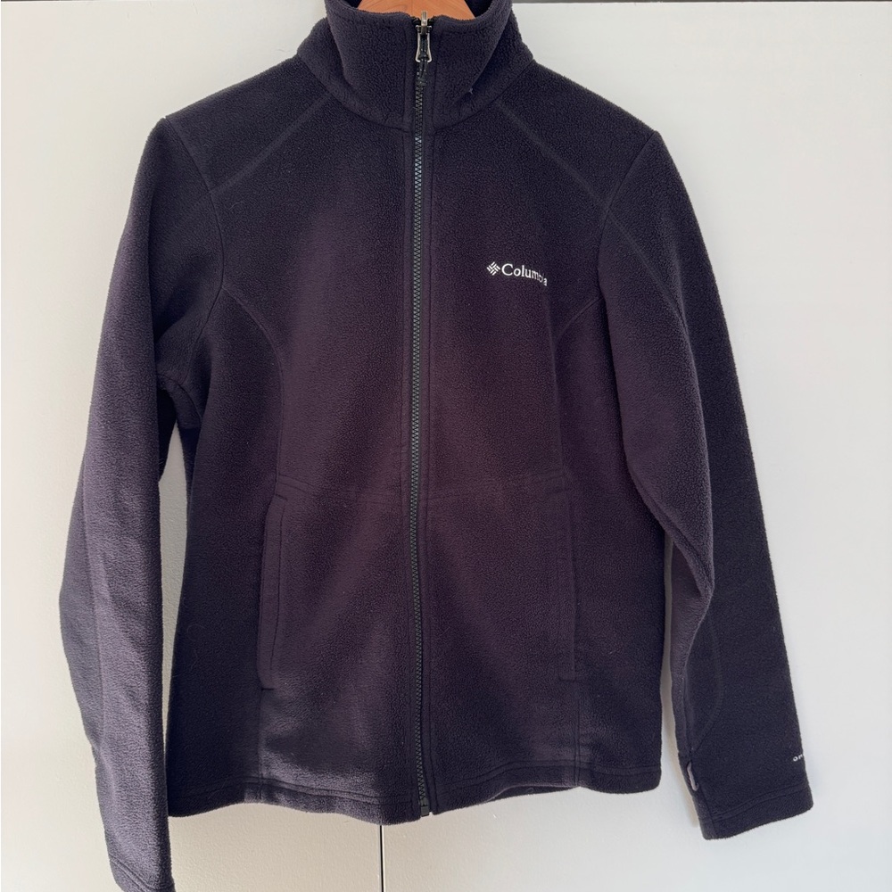 Columbia Omni-Heat Interchange Fleece Jacket Black Women’s S Thermal Full Zip